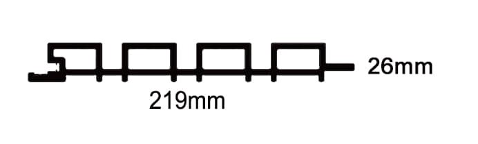 219x26mm profile