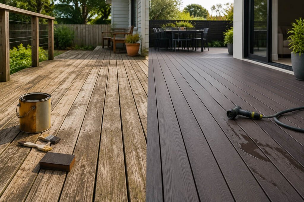 decking comparison wood vs composite