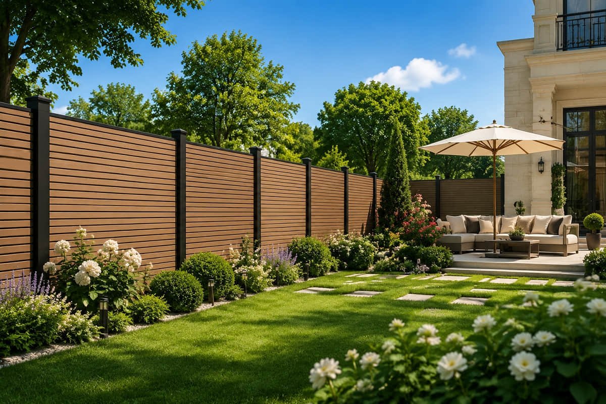 Twinline Composite Screening Panels — full-perimeter privacy screening