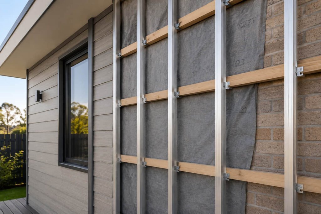 How to Install Composite Cladding: A Trade Installer's Guide 2 composite cladding batten frame installation