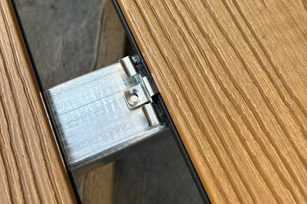 8 Common Composite Decking Installation Mistakes to Avoid 5 composite decking T clip hidden fastener close up