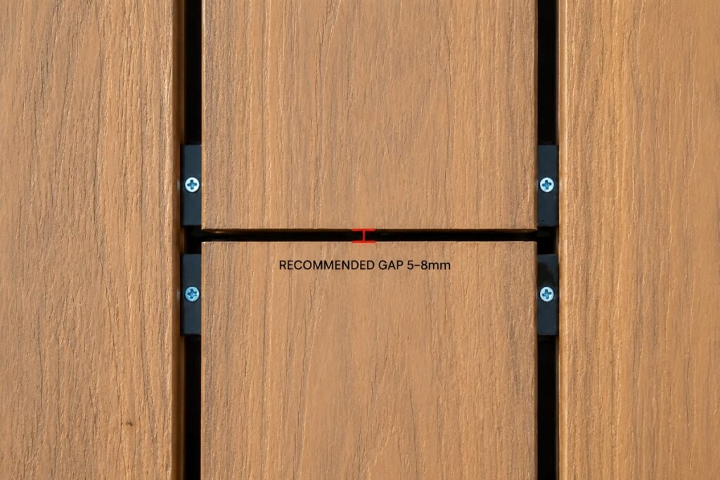 8 Common Composite Decking Installation Mistakes to Avoid 2 composite decking board gap recommended spacing