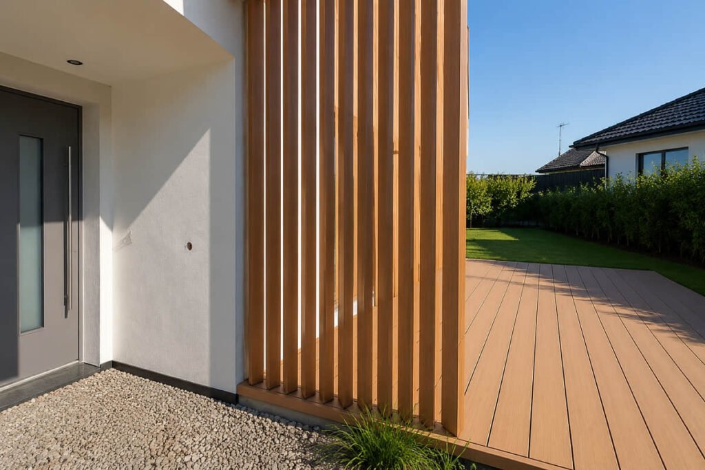 composite screening slats entry gap spacing