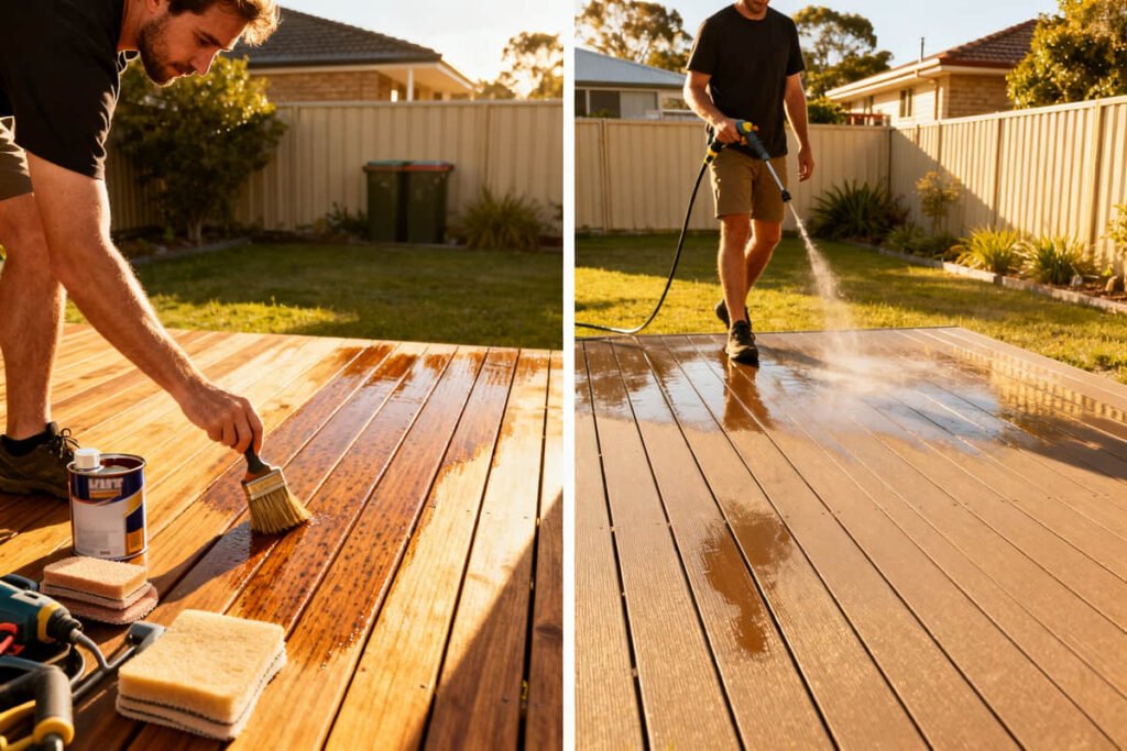 composite vs timber deck maintenance