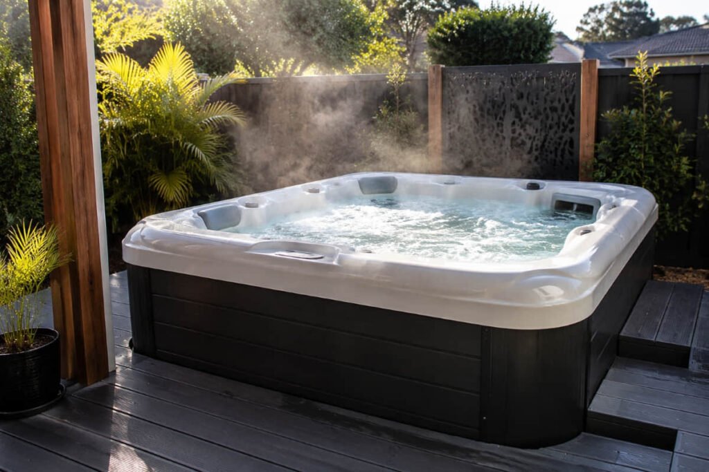 Hot tub design on a composite deck