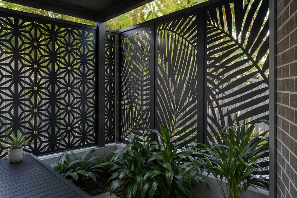 10 Outdoor Privacy Screen Ideas for Australian Backyard 4 laser cut decorative metal privacy screens outdoor australia
