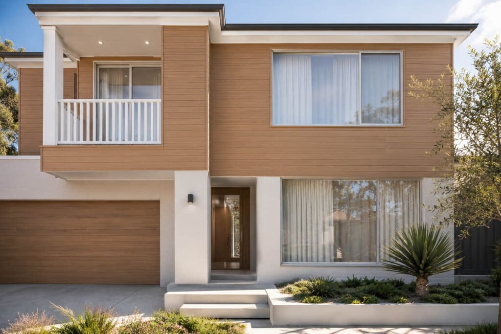 Wall Cladding Ideas for Australian Projects: 7 Composite Styles Worth Specifying 2 timber look wall cladding ideas australian duplex