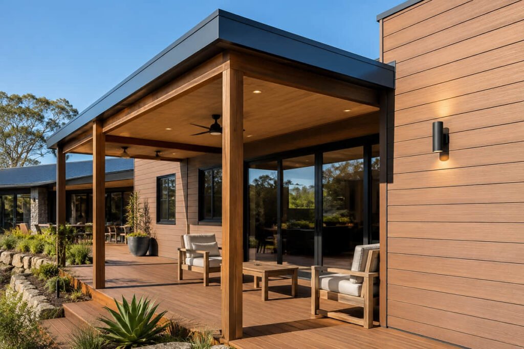 Wall Cladding Ideas for Australian Projects: 7 Composite Styles Worth Specifying 9 timber wall cladding covered deck australian outdoor area
