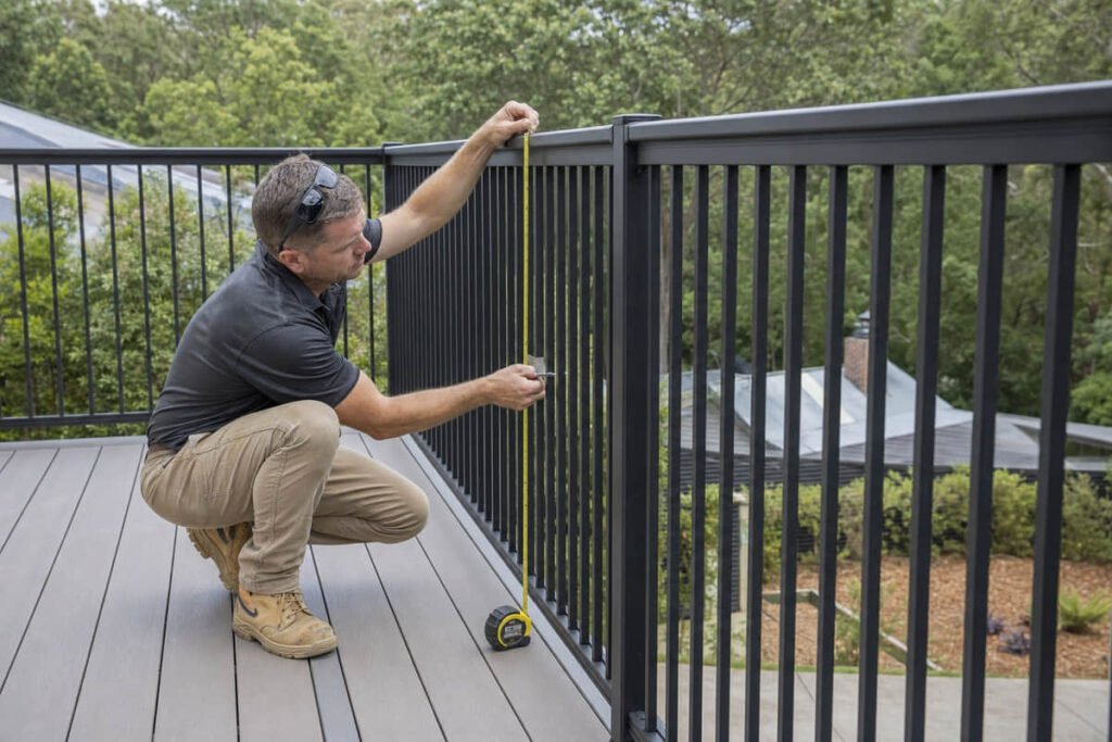australian deck balustrade height check