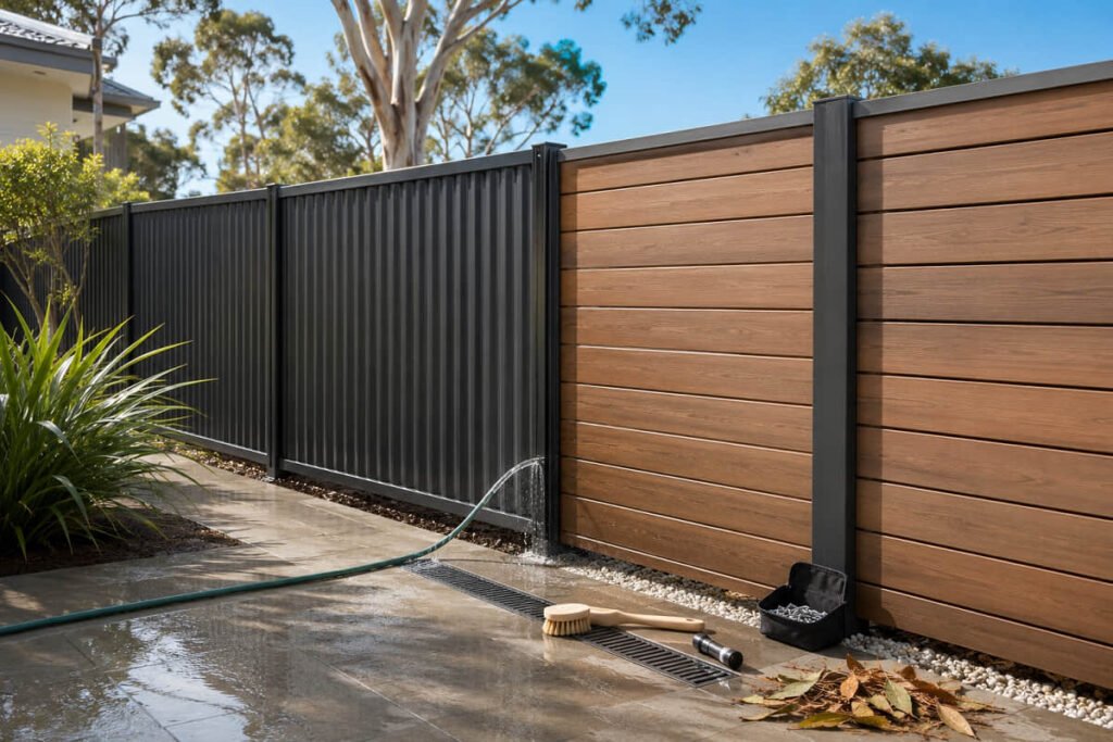 Colorbond Fencing vs Composite Fencing: Which Suits Your Project? 3 colorbond vs composite fencing maintenance