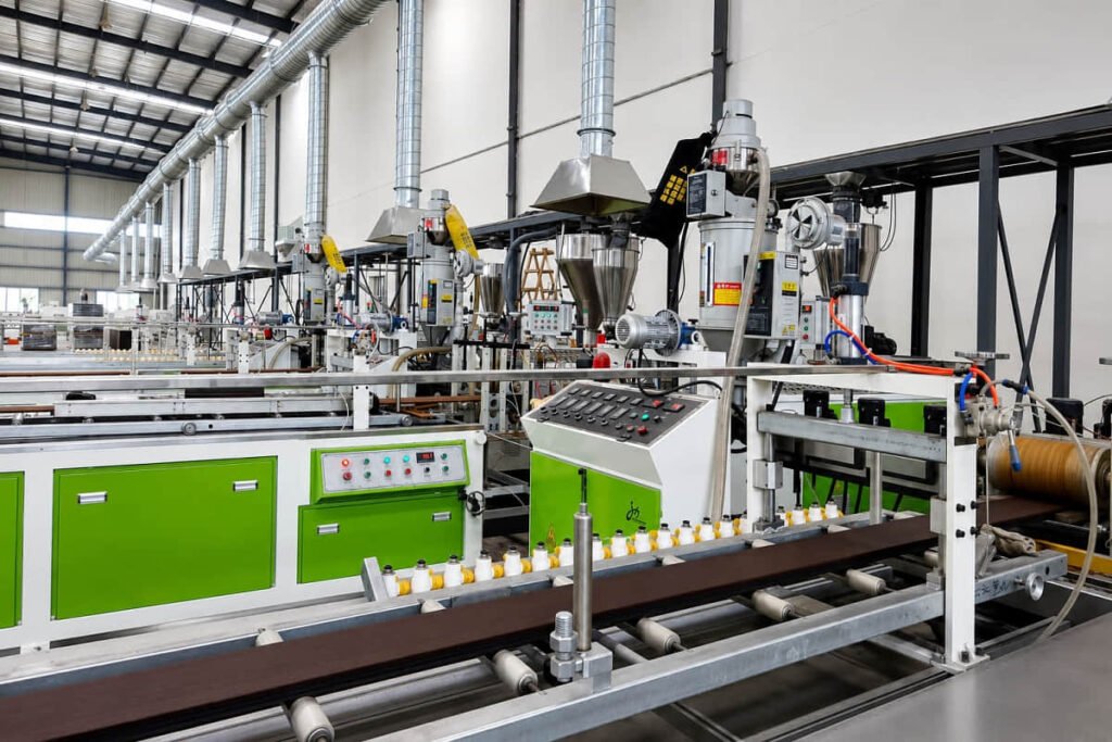 Composite decking extrusion line supporting consistent supply for Australian commercial and residential projects
