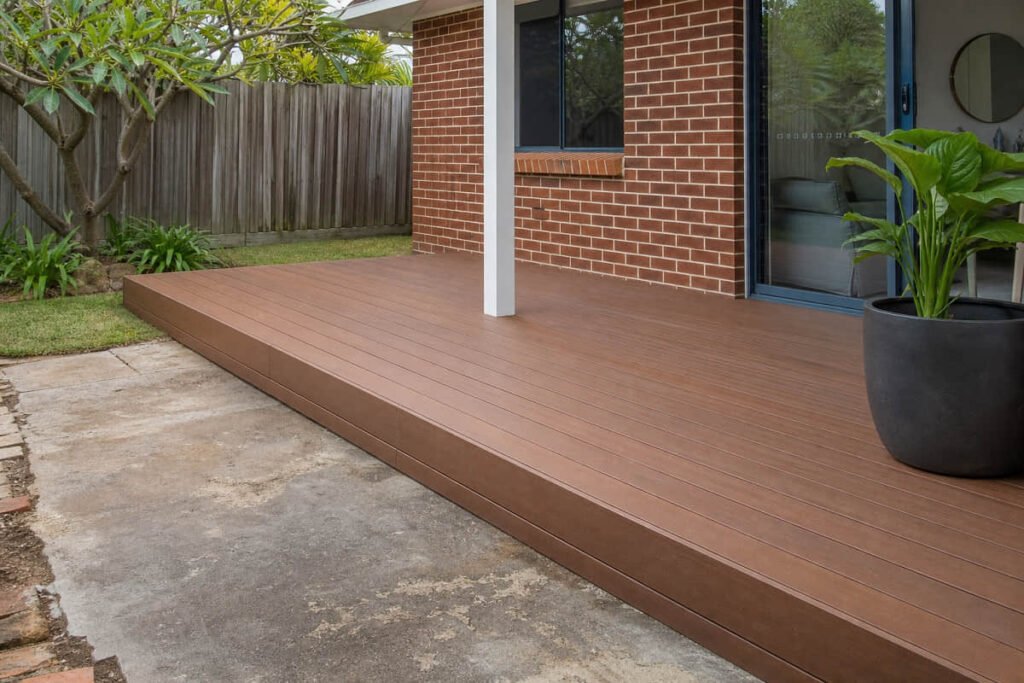 15 Patio Ideas for Outdoor Spaces 1 composite decking over concrete patio