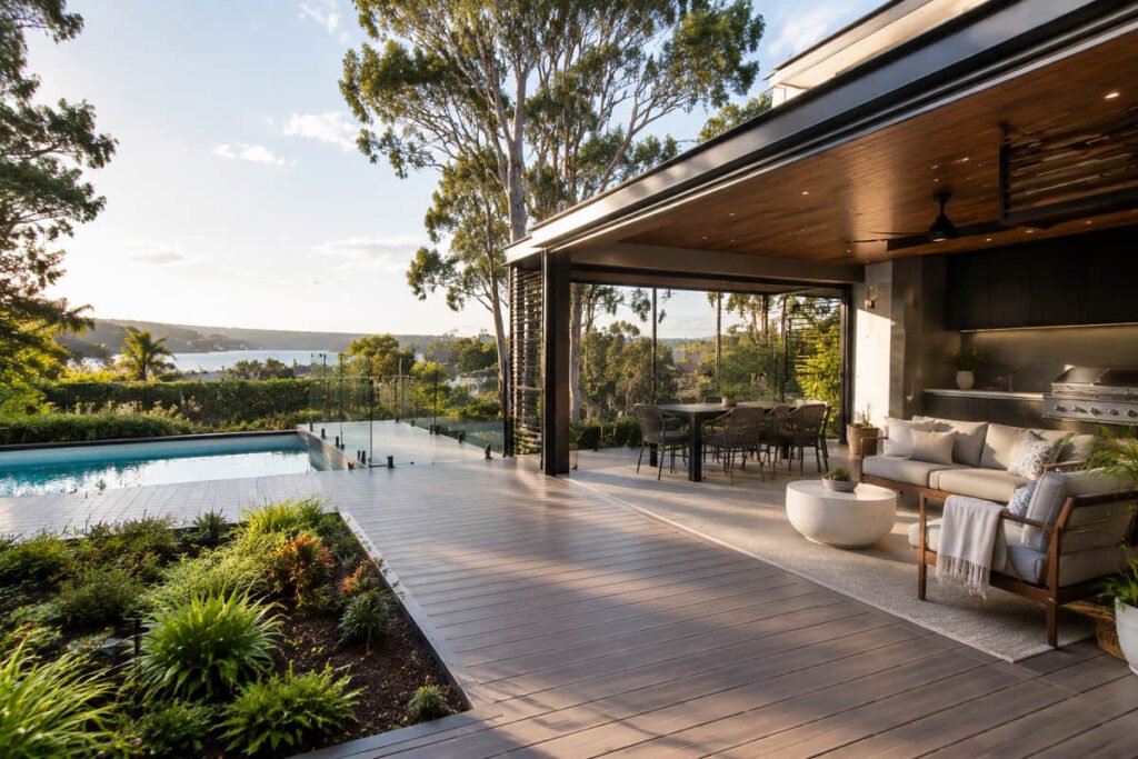 Outdoor Living Trends 2026: Decking, Screening & Cladding Specs Australian Builders Need to Know 1 composite decking pool outdoor kitchen sydney