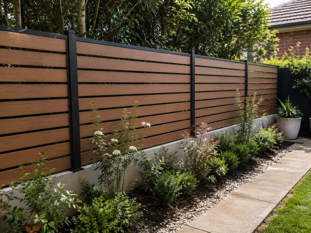 composite garden fence ideas australia
