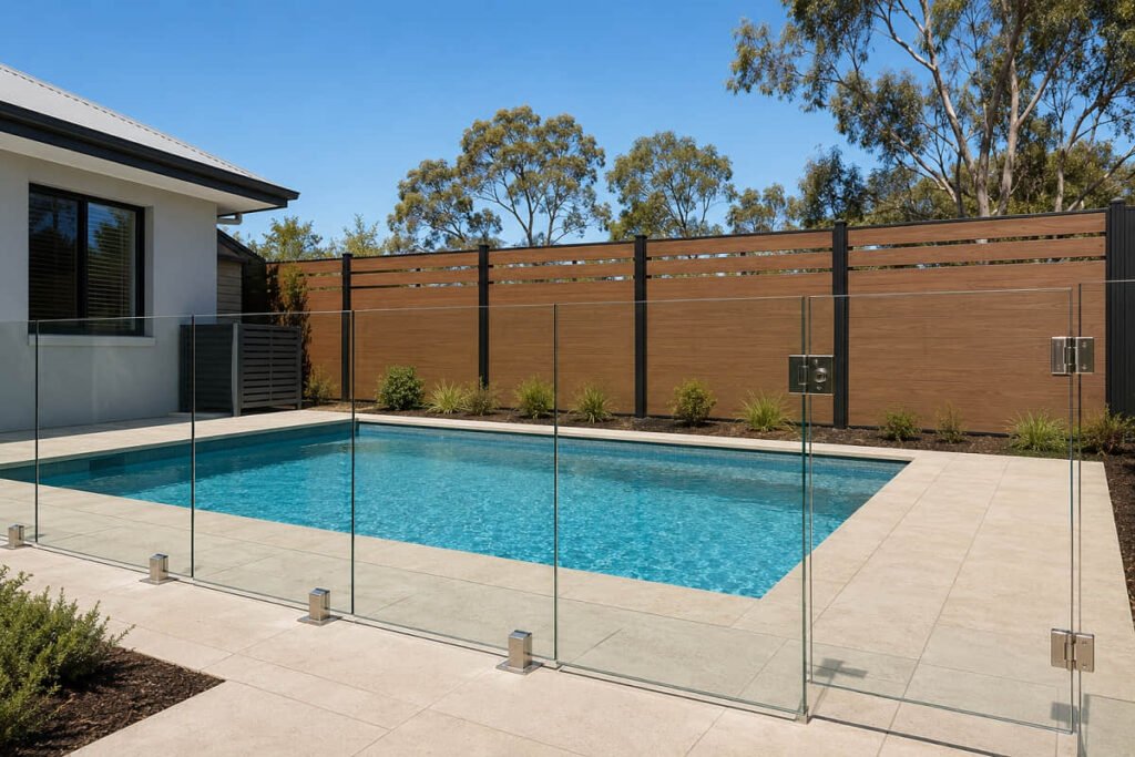 10 Pool Fencing Ideas for Australian Backyards 1 frameless glass pool fencing idea