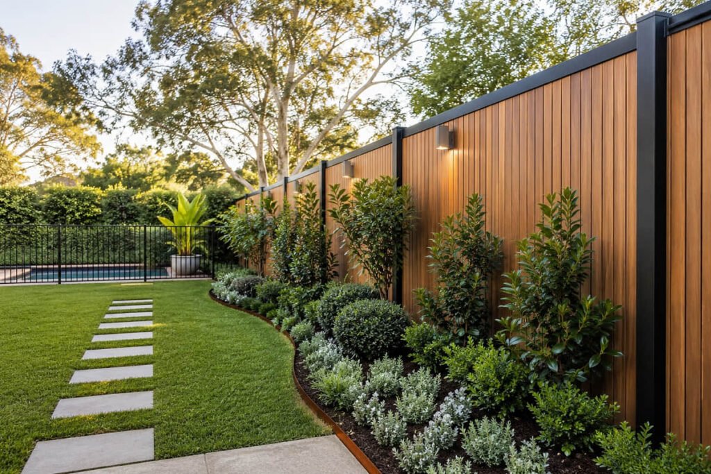 modern timber garden fence ideas australia
