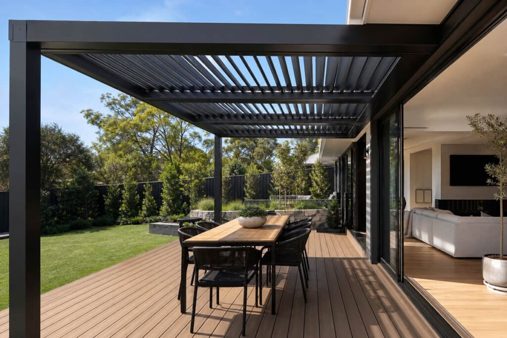 pergola ideas attached alfresco cover