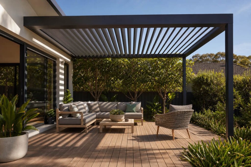 pergola ideas deck lounge