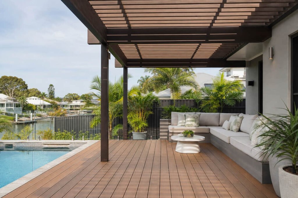 pergola ideas deck pool yard