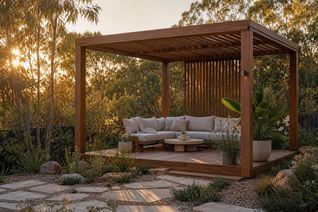 pergola ideas freestanding garden nook