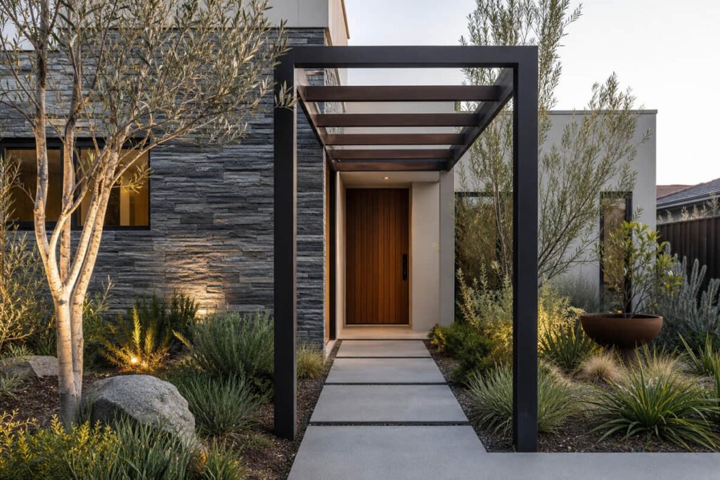 pergola ideas front entry
