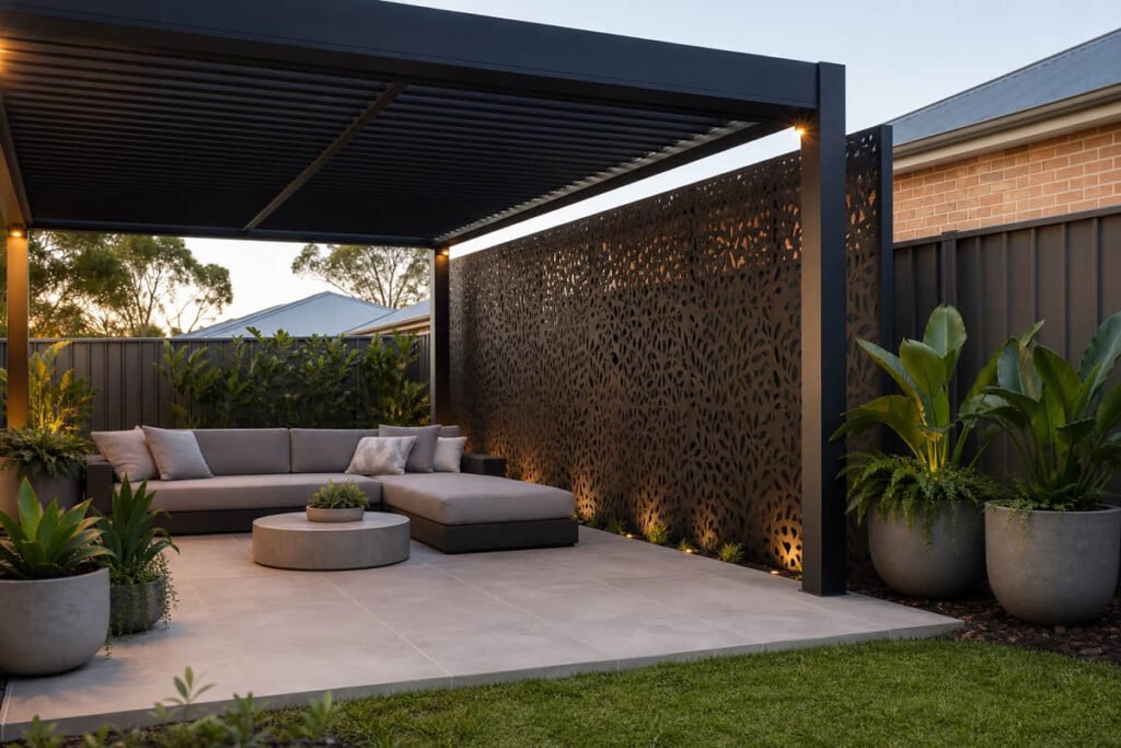 pergola ideas full privacy screen wall