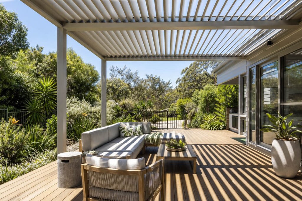 pergola ideas open slat roof