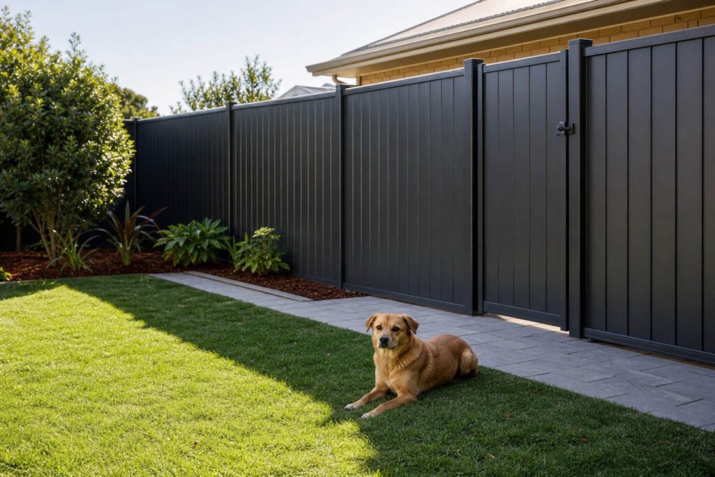 pet friendly garden fence secure gate