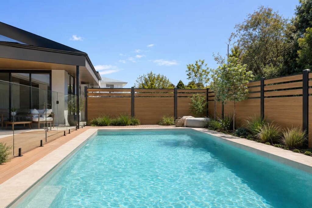 10 Pool Fencing Ideas for Australian Backyards 12 pool fencing ideas timber look privacy screen