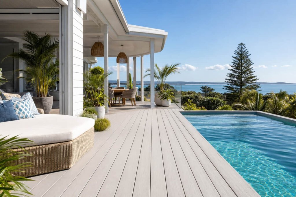 15 Patio Ideas for Outdoor Spaces 2 pool patio composite decking ideas