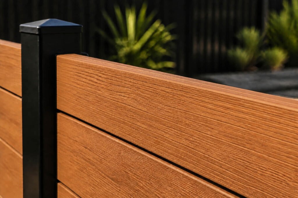 Composite Fence vs Metal Fence: Which Suits Your Next Project? 1 capped composite fence board detail