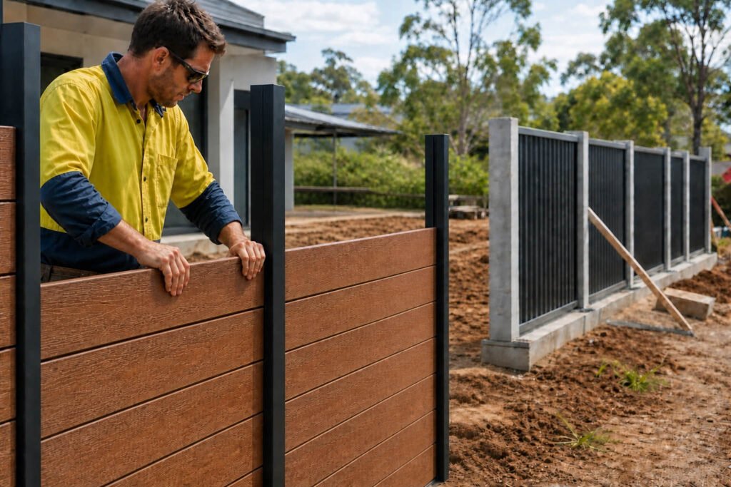 Composite Fence vs Metal Fence: Which Suits Your Next Project? 6 clip system fence installation australian builders
