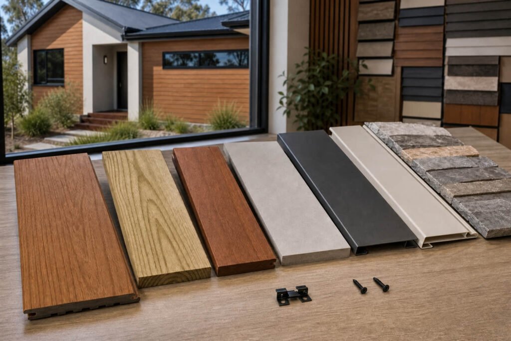 Composite Cladding Cost per m² in Australia — Full Price Breakdown (2026) 2 exterior cladding materials comparison australia