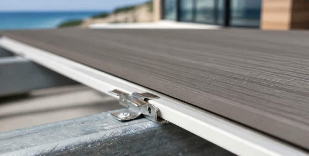 Best Decking for Coastal Areas in Australia 6 how to install composite decking coastal charcoal