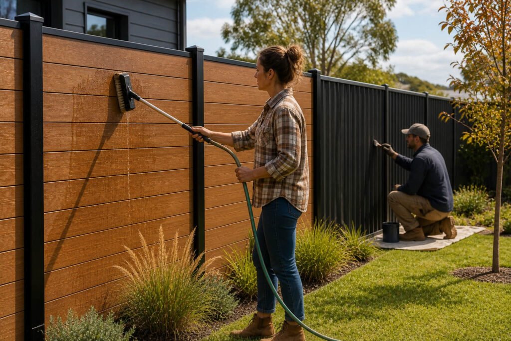 Composite Fence vs Metal Fence: Which Suits Your Next Project? 4 low maintenance composite fencing cleaning