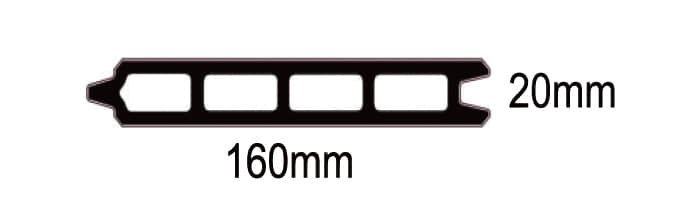 Vista Composite Screening Slat 12 composite fencing product 160x20 1