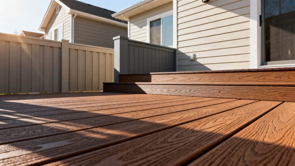 Composite Building Materials: Decking, Siding & Fencing — A Trade Professional's Guide 1 composite deck boards close up texture