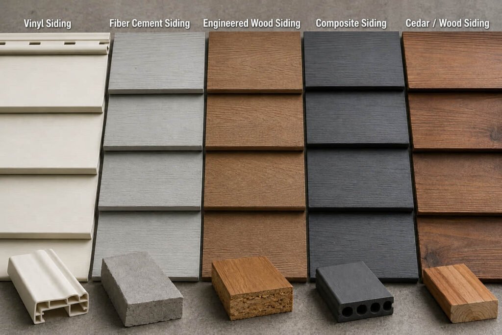 composite siding compares other materials