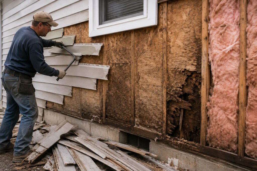 How to Install Composite Siding: Contractor's Guide 2 remove old siding