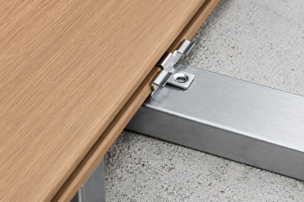 composite decking hidden fastener clip aluminum joist
