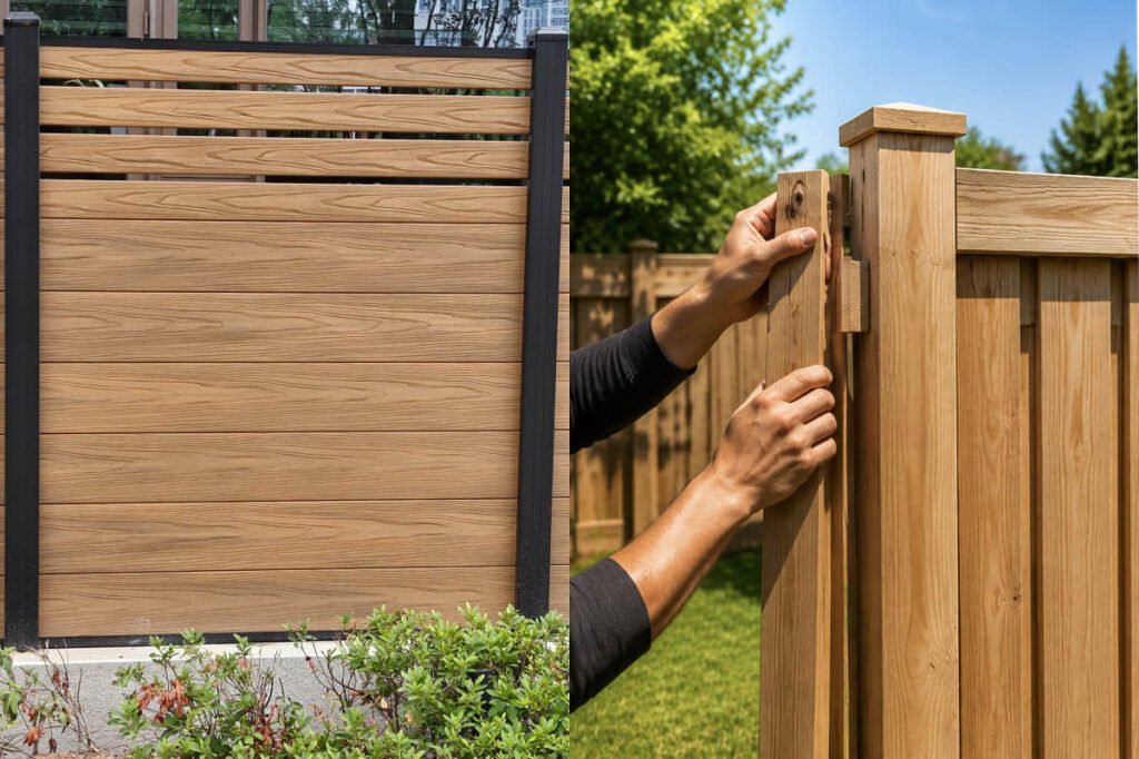 7 Mistakes to Avoid When Installing Composite Fencing 1 composite fence panel vs wood fence installation comparison