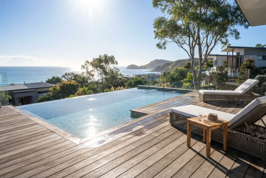 How Long Does Composite Decking Last? Lifespan, Factors, and Maintenance 2 composite decking around pool lifespan