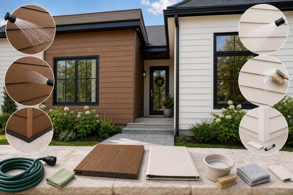 Composite Siding vs Vinyl Siding: Which Fits Your Project? 4 composite vs vinyl siding maintenance cleaning