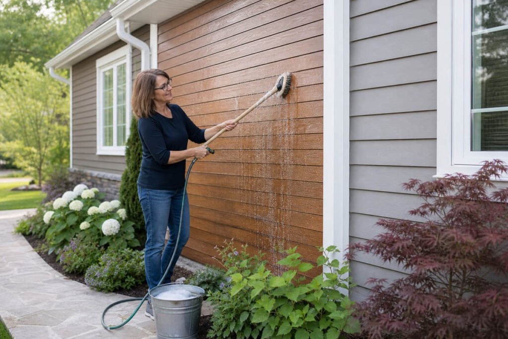 Composite Siding vs Fiber Cement: Cost & Install Guide 5 low maintenance composite siding cleaning 1