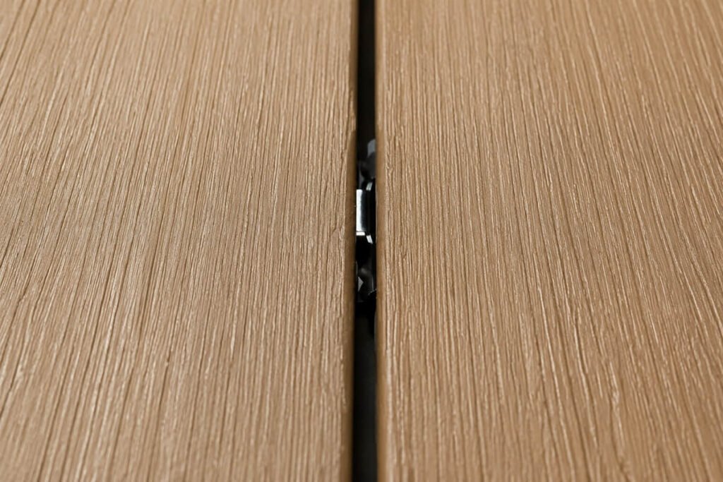 no visible screws composite deck board detail