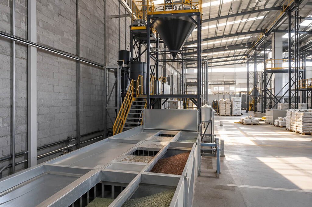 Wood plastic composite material mixing process before extrusion into durable outdoor profiles