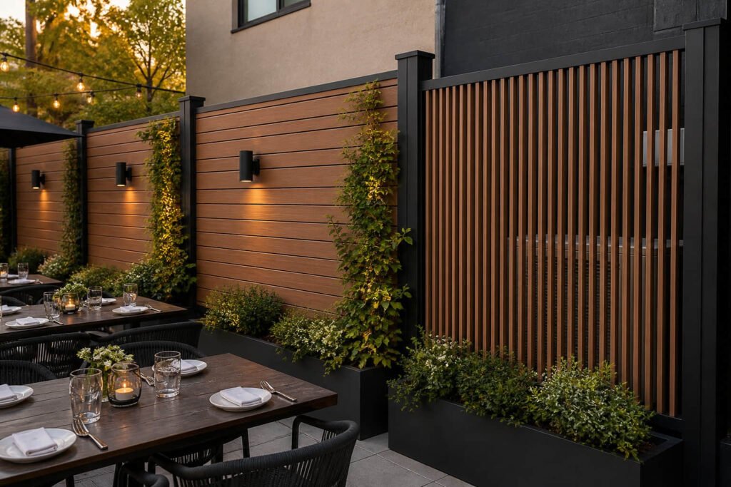 Modern Composite Fence Ideas for 2026: Designs You Can Spec and Build 5 composite outdoor feature wall screen