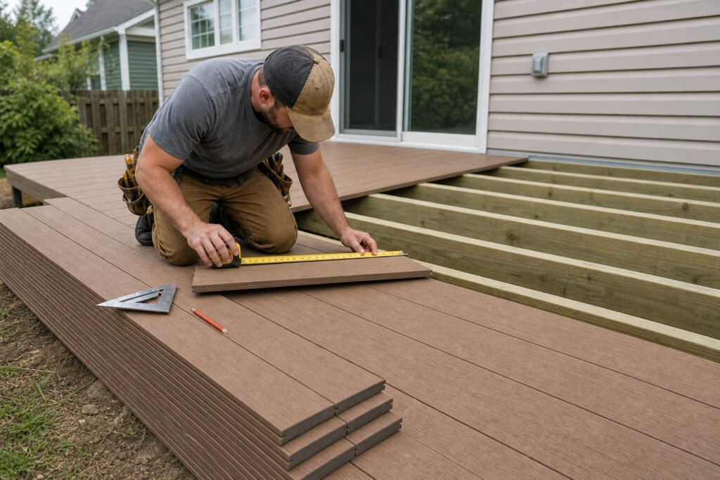 estimate composite decking material quantity