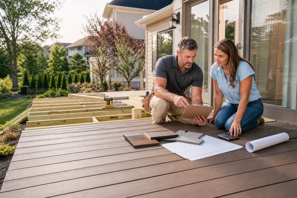 how to budget composite deck project