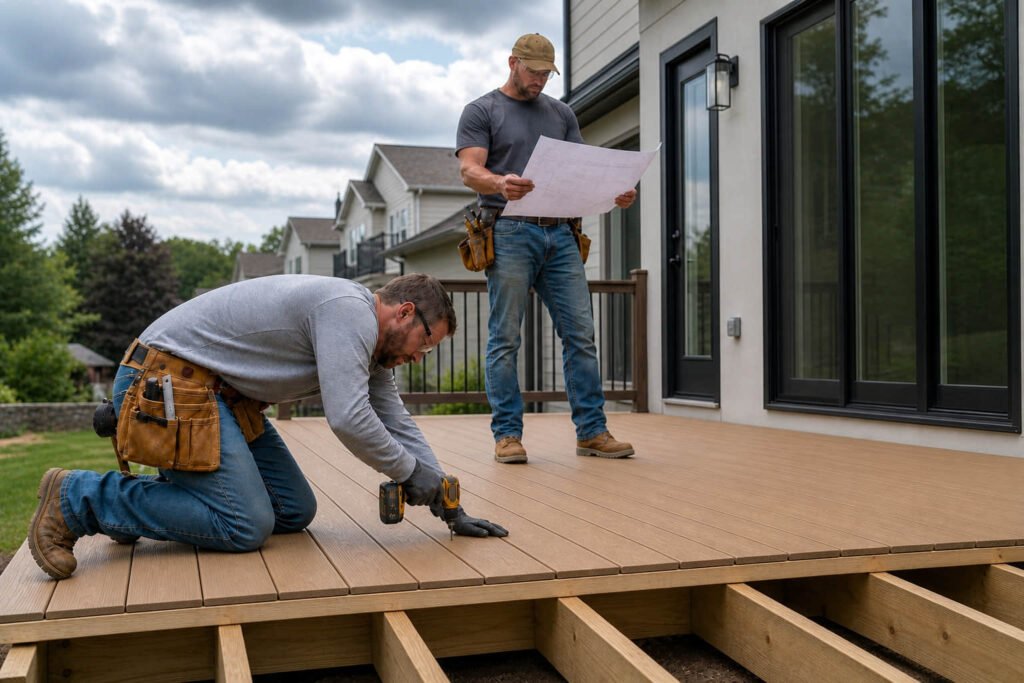 professional composite deck installation labor